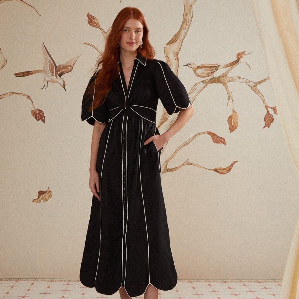 Farm Rio Black Dress And White Midi Dress - NEW